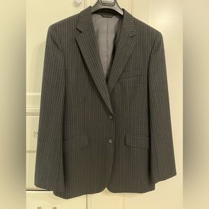 Men’s Suit-2 piece Banana Republic Charcoal grey pinstripe suit